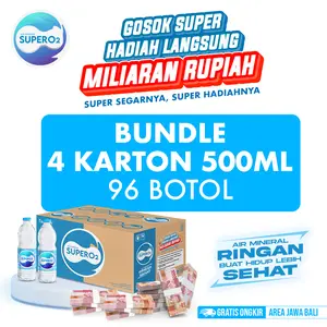 [HEMAT] Air Mineral Super 500ml [Bundle Hemat 96 Botol]