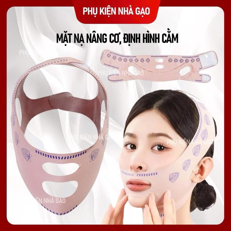 Mặt nạ định hình chữ V giảm béo, băng nâng má và cằm, vải thoáng khí, dễ mặc