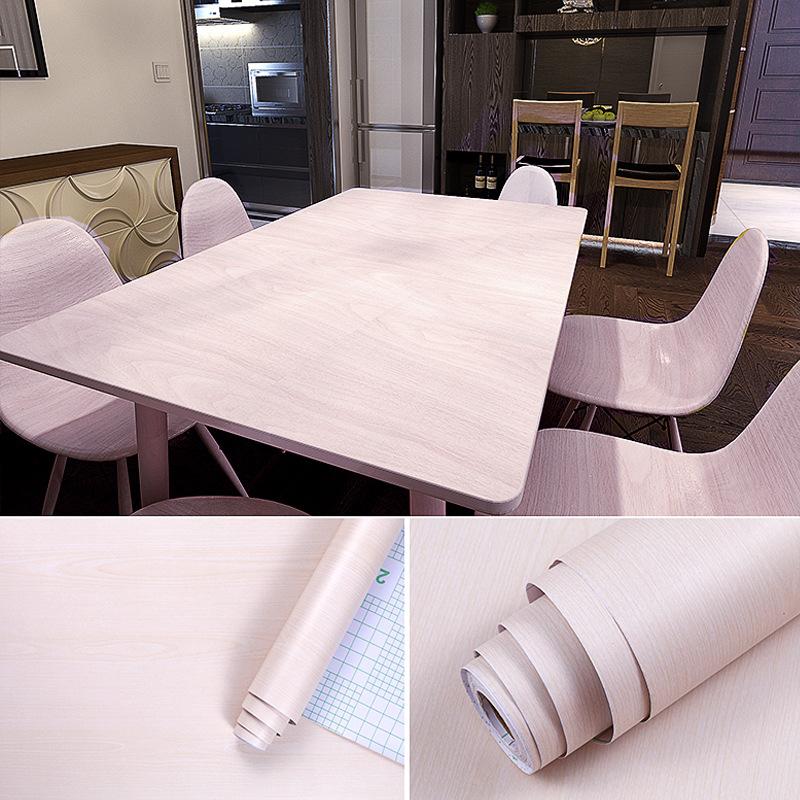Product Introduction of Wood Cabinet Sticker Self-adhesive Thickened Waterproof Moisture-proof Wardrobes Table Door Furniture Renovated Wallpaper, 100CM 5