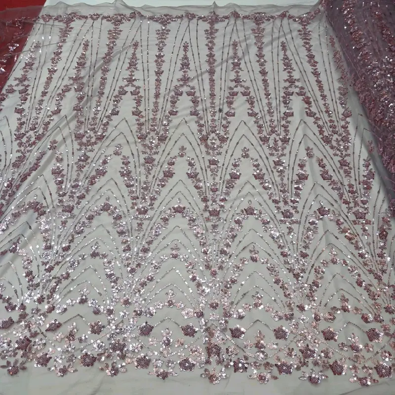 Tille bordir motif terbaru ful payet bahan kebaya ( harga per 1m )COD 3