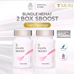 [TSB] Twin Package 2 BOX Kalon SBOOST PREMIUM Isi 30 - Garcinia Attroviridis Fructus & Curcuma Longa Rhizoma & Morinda Citrifolia Fructus