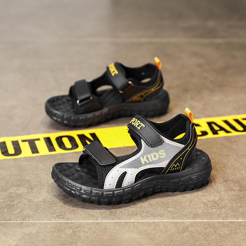 【Luckyy Kid】Petualangan Luar Ruangan Asli Sandal gunung olahraga Sandal Musim Hujan Sandal kualitas terbaik Sandal Anak Laki-laki Anti Selip Bahan Anti Selip 8