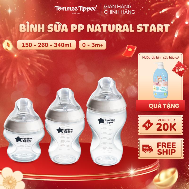Bình Sữa Tommee Tippee PP Đủ Màu Nhiều Size 150 260 340ml
