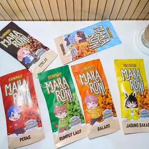 [MAKARONI isi 50 pcs] mix 6 varian rasa ide usaha warung by si mpay snack cemilan renyah lezat gurih Makanan Asin Manis Crispy