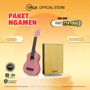 ORCA [ Paket Ngamen ] Ukulele UKL4 + Kajon Travel Limited Stock