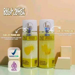 LN Body Lotion Triple Dosis Paket Pemutih Badan BPOM Isi 2 Siang & Malam Halal Indonesia