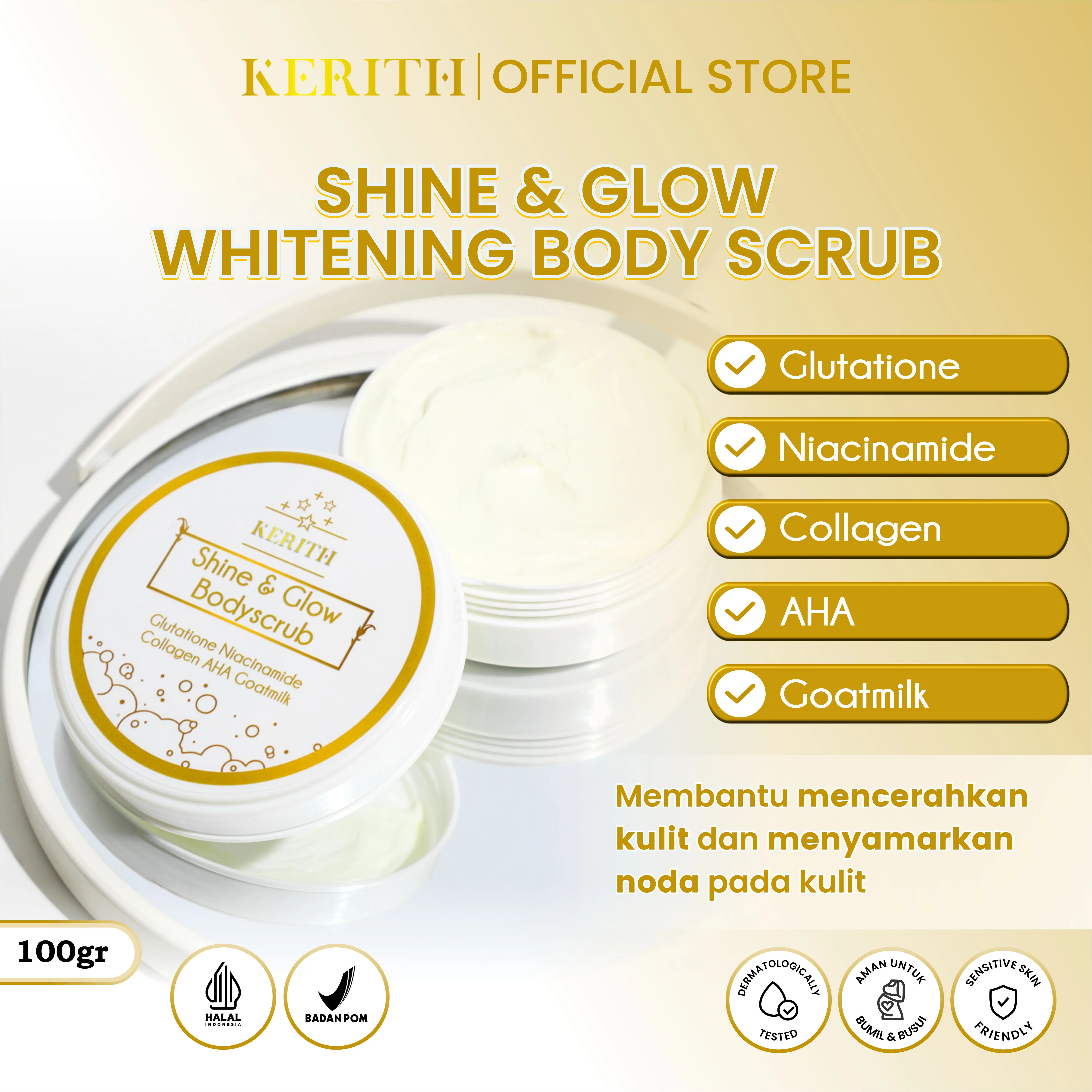 Shine and Glow Body Scrub by Kerith