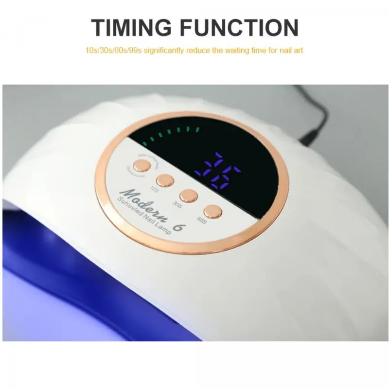 Modern 6 Pengering Kutek UV Lamp Nail Dryer Sensor LCD Display BE317 2