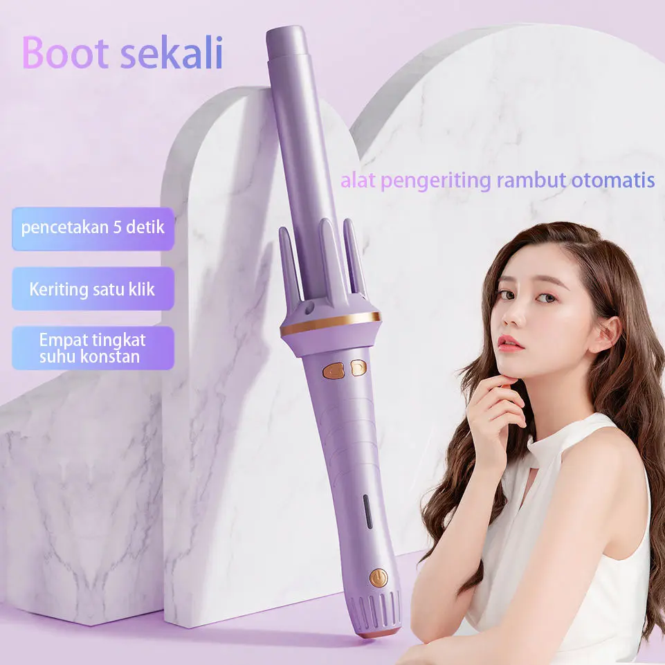 LIFEHUT x CECEVIRNA Catokan Keriting Keramik Otomatis Hair Premium Wanita Tidak Ada Kerusakan Rambut CurlyRambut Magic Curler Catok Quick Safe
