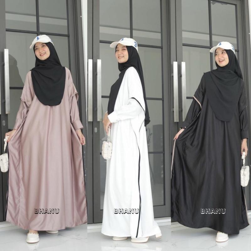 BHANU-Kaftan Premium Kaftan Laila batwing Muslimah Busui Gamis_Dree_Abaya By Bhanu.excellent 1