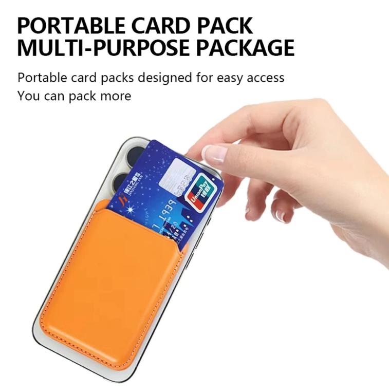 Card Holder MagSafe Leather Premium – Tempat Kartu Tempel iPhone Anti Slip