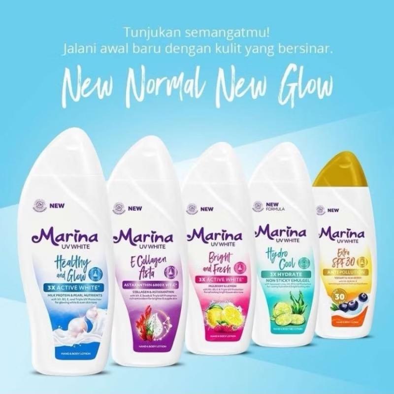 ￼Marina Hand & Body Lotion UV White - Body Serum | Niacinamide Perawatan Pencerah Wanita Tangan Scrub Vitamin 0