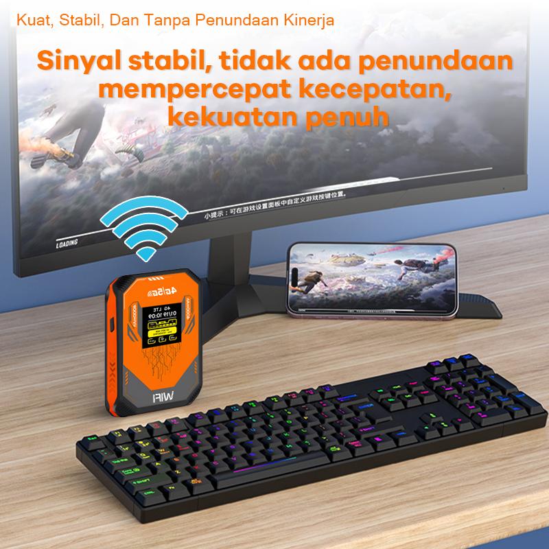 Yincoree Modem WiFi portabel A51 4G/5G LTE saku, cocok untuk asrama dan kantor, dapat terhubung ke 10 perangkat