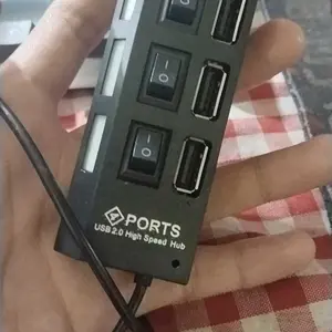 Otg Usb hub 4 in 1 type-A/Type-Micro/Type-c Full LED indikator