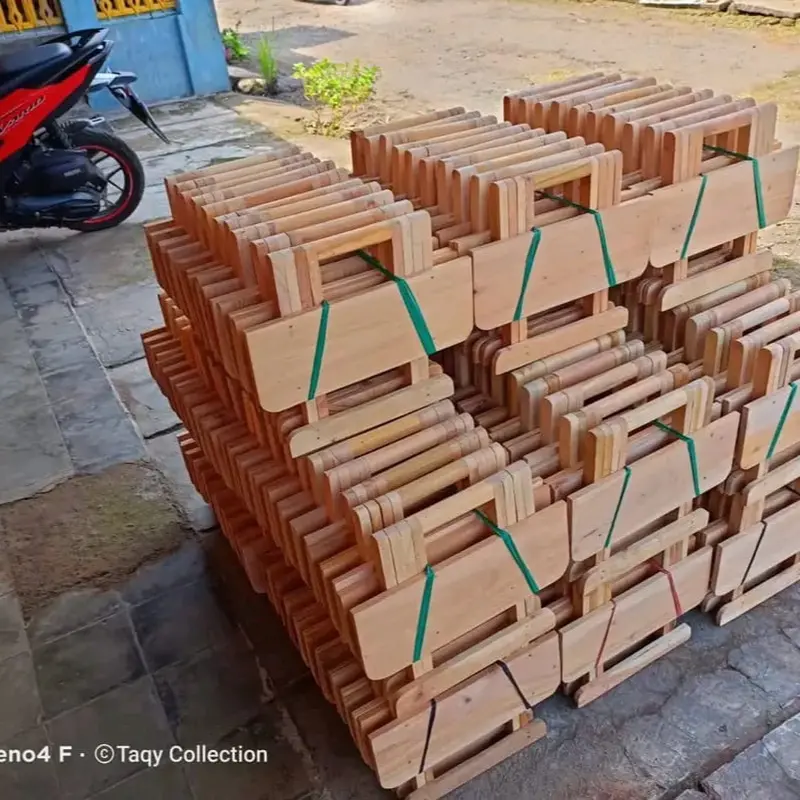 REHAL KAYU/MEJA LIPAT KAYU KUAT KOKOH ANTI RAYAP/MEJA NGAJI/TPA/MEJA LAPTOP/MEJA NGONTEN/MEJA KECIL PRAKTIS 4
