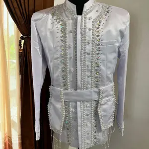 beskap pengantin full payet lengkap