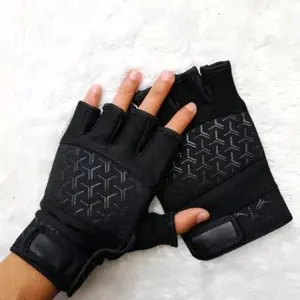 sarung tangan motor setengah jari/sarungtangn puntung motif dan polos