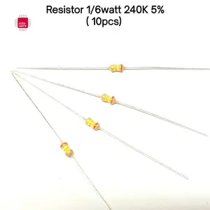 HEMAT R Resistor 240 Kilo ohm 1/6 watt 5% paket 10 pcs