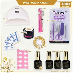 Paket Set Lampu Kuku UV 36W danCat Kuku Gel, Set Peralatan Manicure Seni Kuku