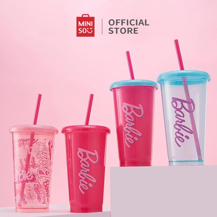 Gambar Miniso x Barbie Shining Collection Gelas Plastik Dengan Sedotan Cangkir Minum Desktop Plastic Tumbler 4-Piece Set 520ml Bottles Water Kitchenware - 4Pcs dari Miniso Lifestyle ID Kab. Karawang 5 Tokopedia