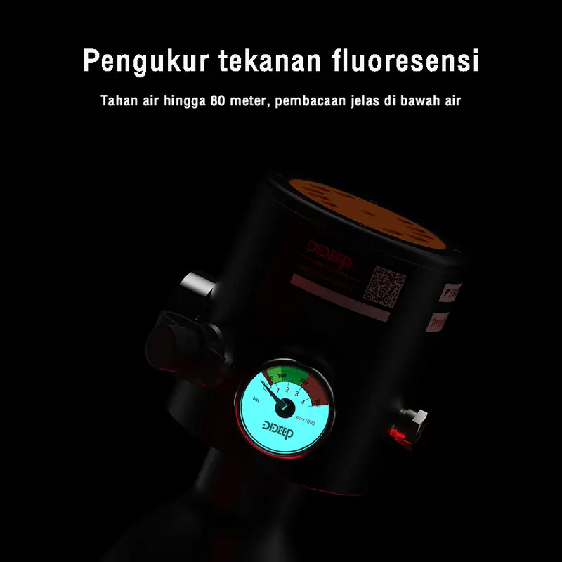 【Garansi Seumur Hidup Lokal】DIDEEP Pro snorkling selam dewasa Kapasitas 0,5L-1L tabung selam tangki paru-paru untuk menyelam scuba menyelam10-20 menit aksesoris selam tangki paru-paru mini portabel snorkle scuba diving mini  diving tank 2