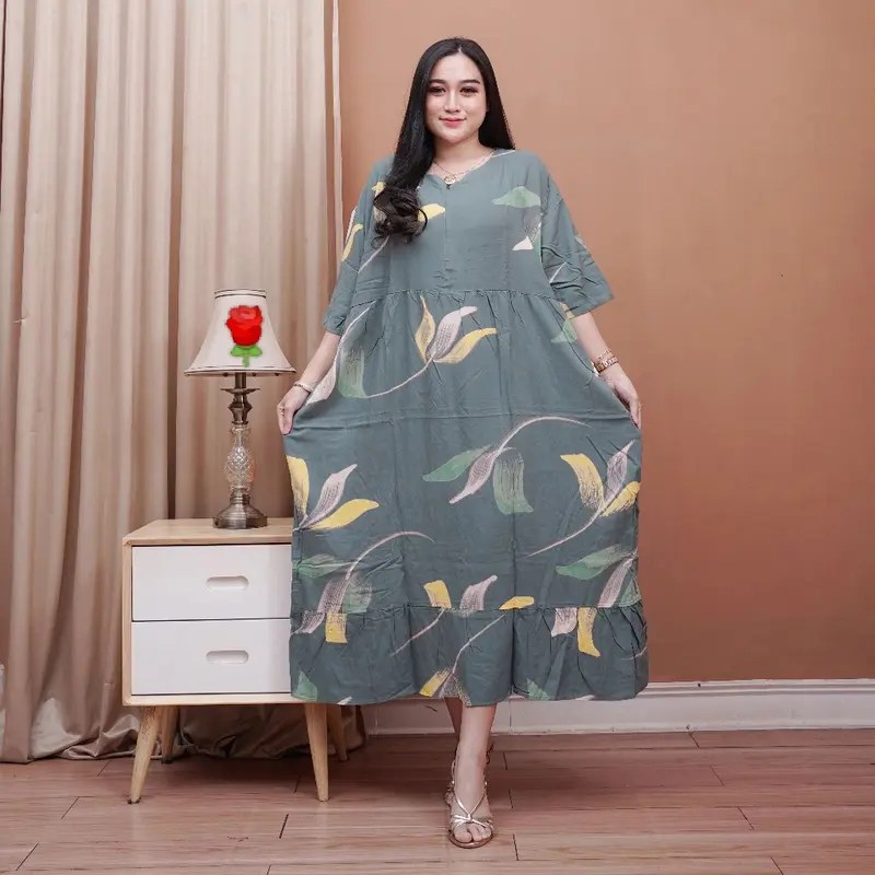 DASTER SUPER JUMBO LD 140CM ADEM DAN NYAMAN BUSUI MOTIF TULIP Rayon 1