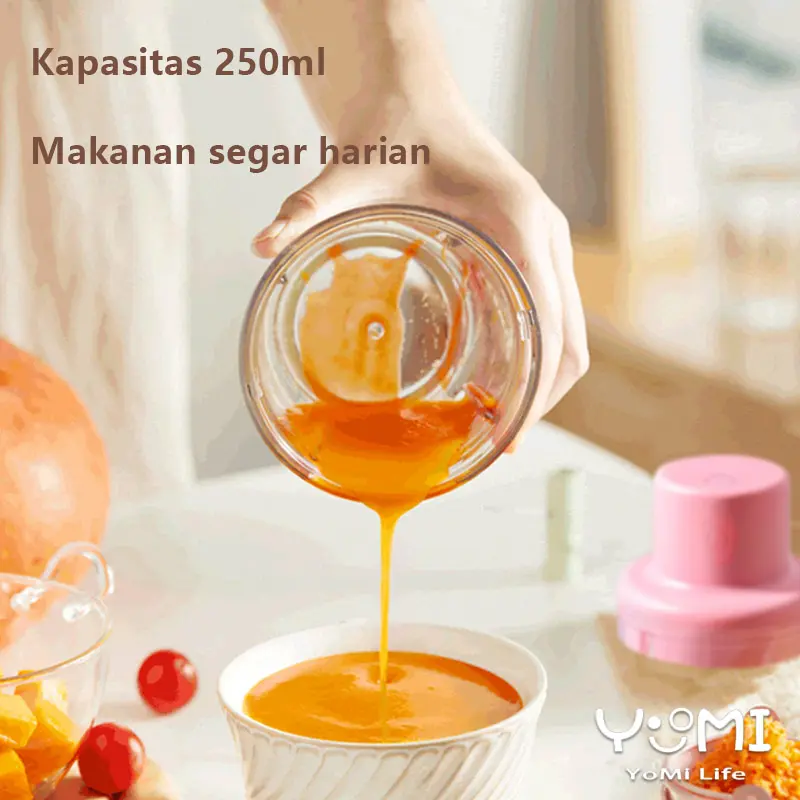 Blender Portabel Elektrik Tanpa Kabel /USB Mini Multifungsi Chopper Bumbu Dapur Praktis/ Blender mini choper / Blender Makanan Bayi 4