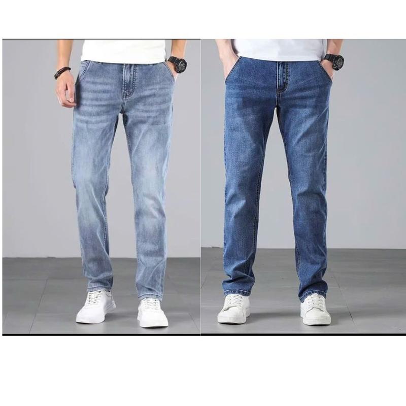 [COMBO 2 QUẦN] Quần Jean Nam Túi Chéo Xanh Phối Sáng Râu Mèo Sang Trọng Chất Denim Co Giãn Thoải Mái Đa Năng Tiện Lợi Phù Hợp Mọi Phong Cách