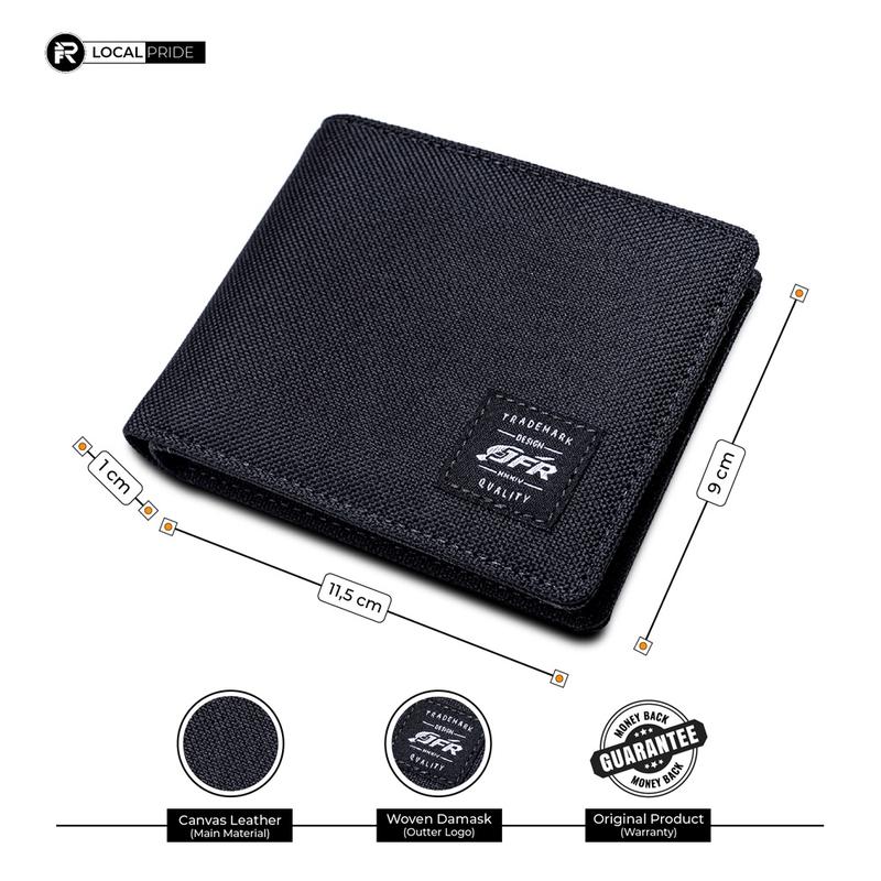 JFR Fashion Dompet Pria Bahan Kulit Canvas JP10 2