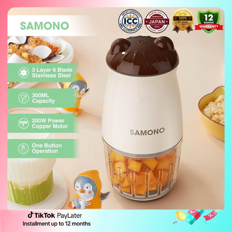 SAMONO 4-in-1 Baby Food Processor Meat Coffee Grinder Smoothie - TikTok ...