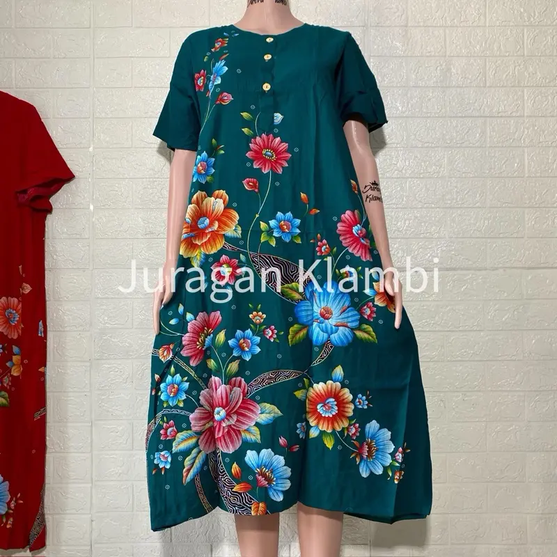 [Sesawi] Daster Alana 04 LD 120 Label Hitam bunga busui | baju santai wanita | baju tidur wanita Bumil Cantik Kancing Motif Menyusui Nyaman Rayon Ibu 8