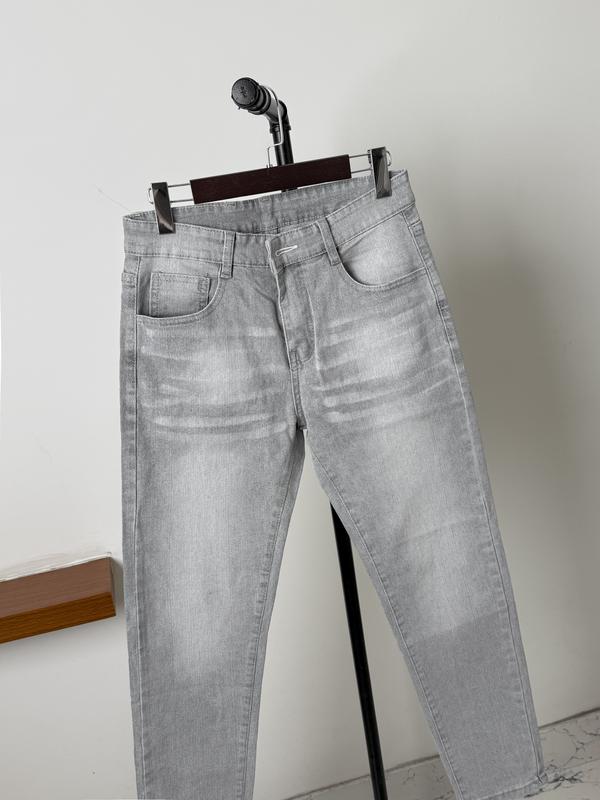 Quần jean nam xám trắng form skinny QJN888