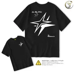 Kaos Reflektif Nyala Believe It Tshirt Distro Pria Wanita Cotton Combed 30s  | pria dan wanita unisex | streetwear  pria dan wanita unisex |  Ada sidik jari | kaos | hitam