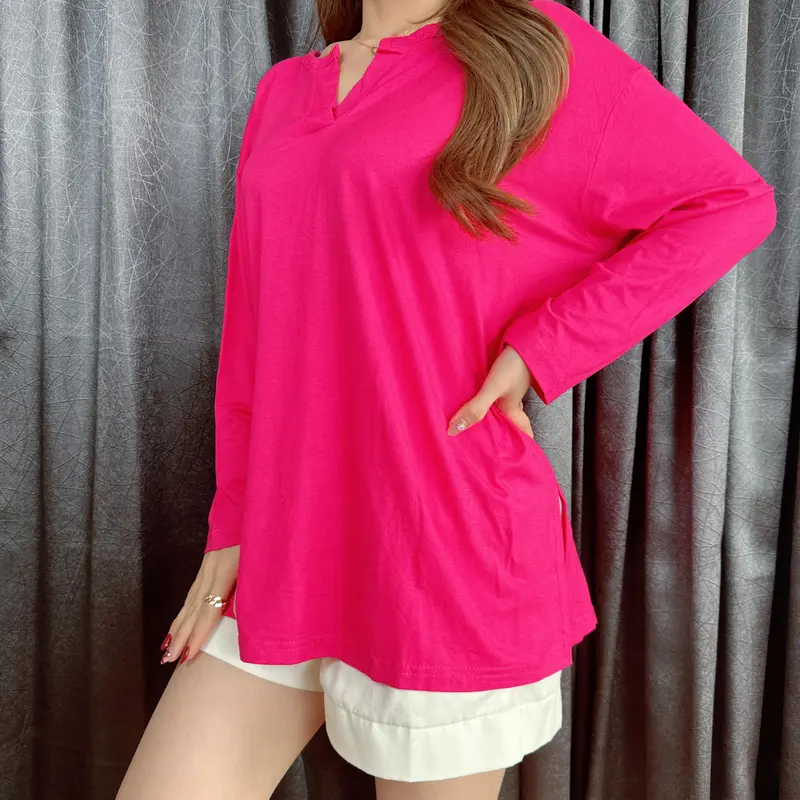 Atasan Vneck Belah Samping Lengan Panjang 839 4