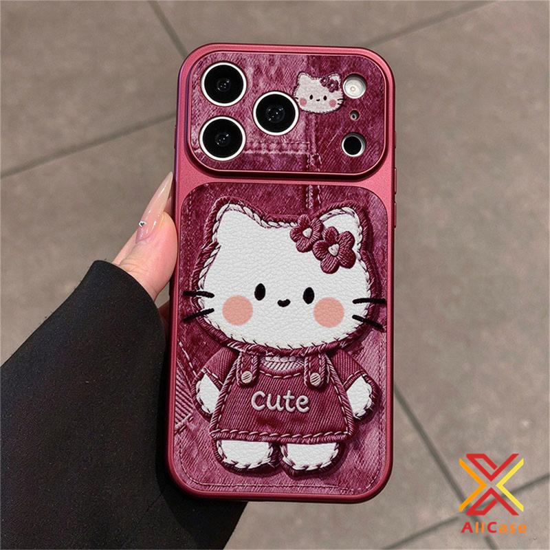 Compatible For IPhone 13 18 17 16 15 14 13 12 11 Pro Max X XR Xs Max Cartoon Cat Skin-Friendly Leather Phone Case Shockproof Anti Falling Protective Cover