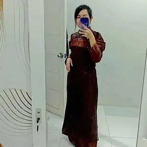 Diandra dress gamis pesta seragam dress kondangan bridesmaid  Mewah Wanita Gaun  Formal Panjang