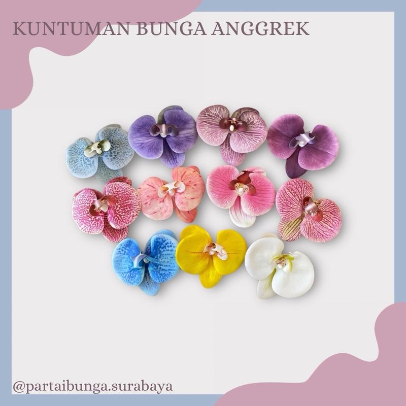 BUNGA ANGGREK KUNTUMAN LATEX/KUNTUMAN BUNGA ANGGREK LATEX PREMIUM/KUNTUMAN ANGGREK ARTIFICIAL DEKORASI 0