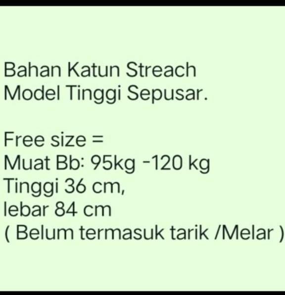 Product Introduction of Tally 689 CD wanita super jumbo  Bahan Katun Streach Fit to 6XL 0