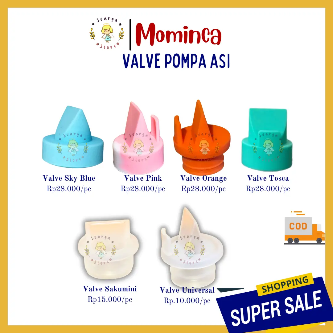Valve Pompa Asi | Mominca Valve Breastpump | Sparepart Pompa Asi | Aksesoris Breastpump Momuung bebas bpa white*2