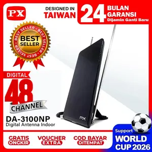 Antena TV Digital DVBT2 Indoor Antenna Analog 4K PX DA-3100NP