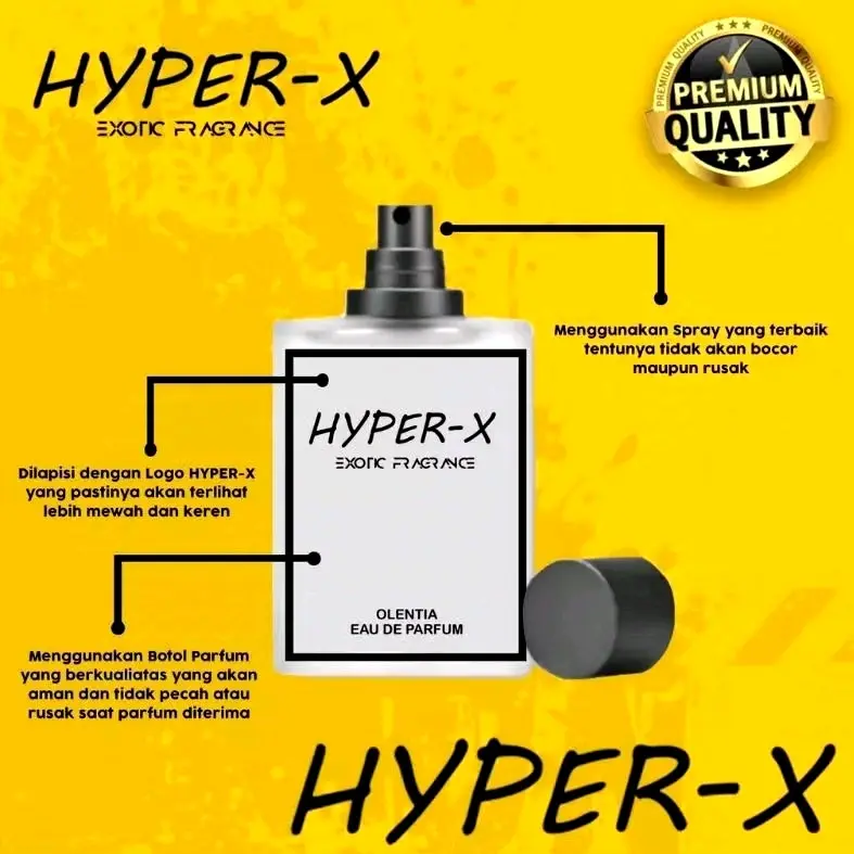 Parfum Terlaris | Hyper - X Erotic Fragrance Eau De Perfume 35ml | 1