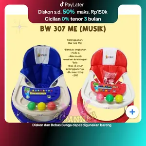 ( FREE KARDUS DAN BUBLE WRAP) baby walker BW  307 / BW 306  babywalker musik apollo alat belajar jalan bayi tajimaku Roda⁸