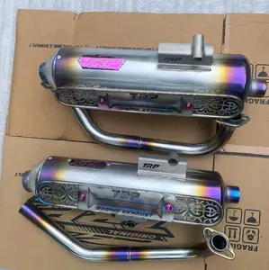 knalpot kondoman original TRP Exhaust special edition purple blue ful sanblas Vario,NMAX aerox,beat dll Knalpot