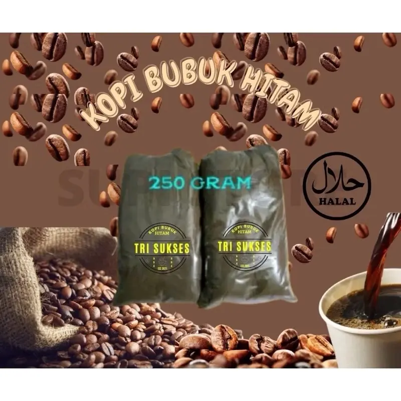 ￼KOPI BUBUK HITAM ASLI SUMATERA SELATAN | KOPI HITAM PAHIT