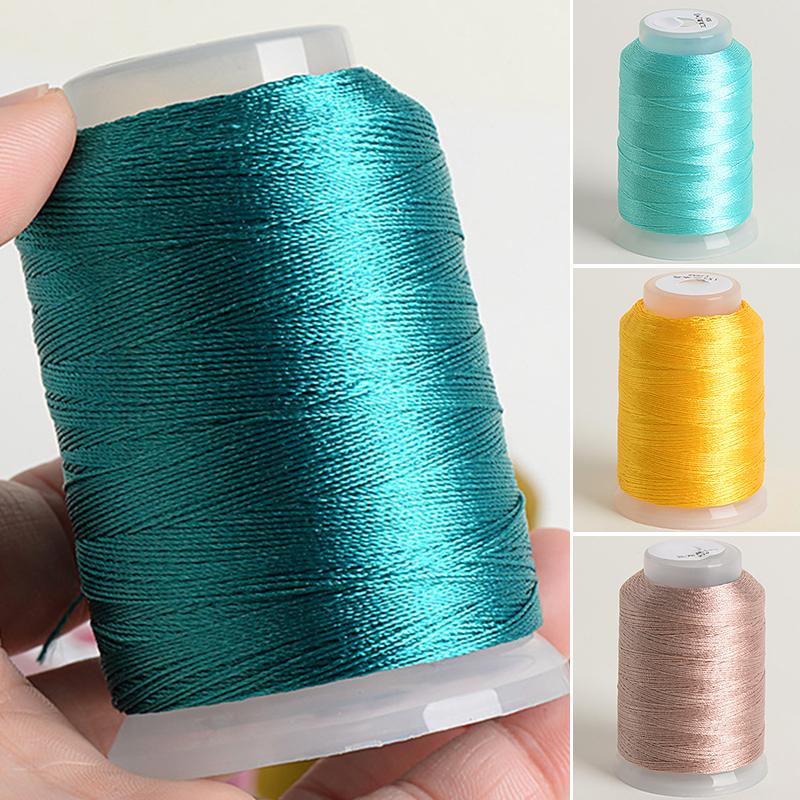 350m/roll Embroidery Sewing Thread Ice Silk Tassel DIY Hand Cross Stitch Threads Craft Needlework Tools 1