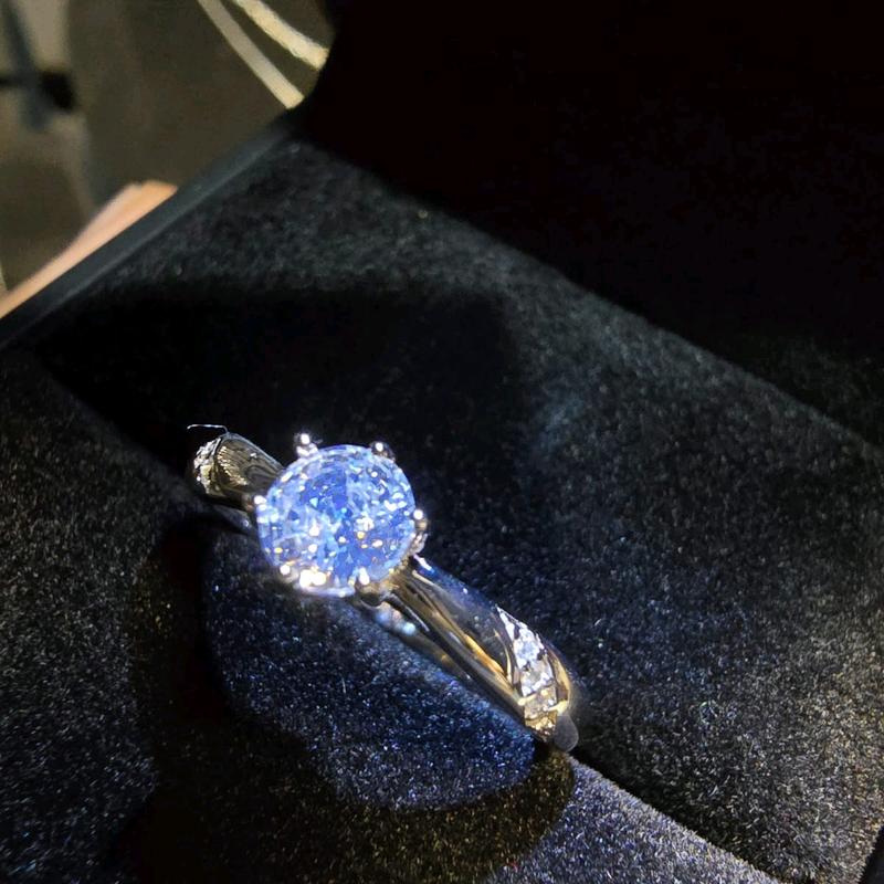 Cincin Perak Wanita Model Permata Mata Satu 0