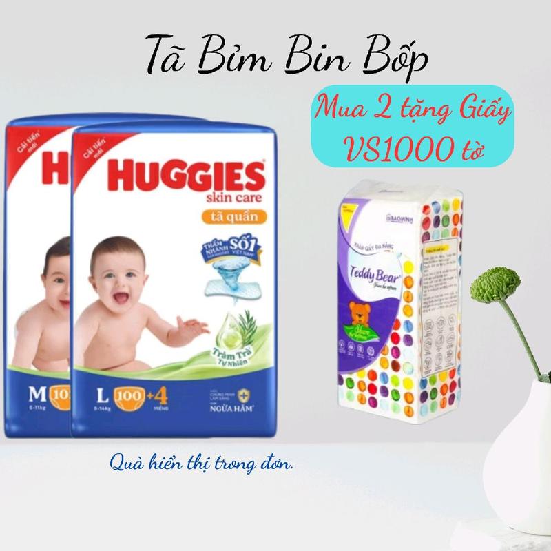 Tã quần Huggies skin care full size M 106m/L104m/Xl88m/Xxl80m Cho Bé bỉm Nữ Women