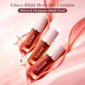 DR[baru] Diskaun 50% untuk lip gloss Yoscee, digabungkan dengan 4 minyak pemulihan tumbuhan semula jadi, menutup garis bibir dan menyelamatkan bibir kering di Malaysia!