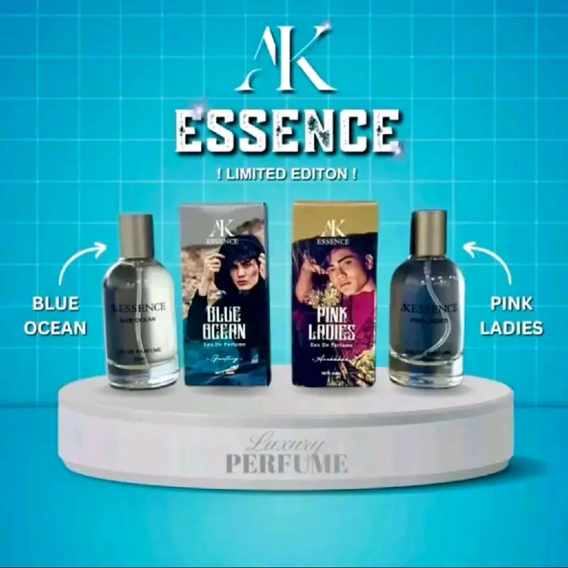 BUY GET AK ESSENCE Parfum By aisar khaled 30ML Parfum Blue ocean Pink Ladies Eau De Default