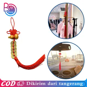 Gantungan Feng Shui 5 Coin Koin Keberuntungan China Gantungan Fengshui Gantungan Mobil